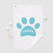 モノグラムかわいい足のプリント ゴルフタオル (インサイチュ)