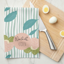 モノグラムかわいらしススタイリッシュクリプトレトロフローラ青