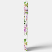 モノグラムかわいらしパープルグリーンウォーター色フローラ Case-Mate iPhoneケース (裏面 / 右)