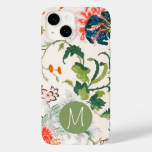 モノグラムかわいらしフローラデザイン Case-Mate iPhone 14ケース