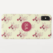 モノグラムかわいらしレッドさくらんぼiPhone Case-Mate iPhoneケース (裏面(横))