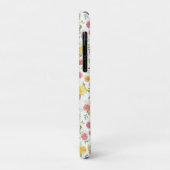 モノグラムかわいらし付きピンクのバラ Case-Mate iPhoneケース (裏面/左)