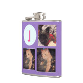 モノグラムか写真 フラスク (左)