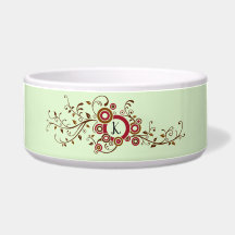 モノグラムが付いているキヅタパターン