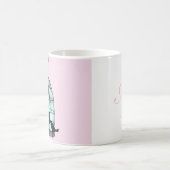 モノグラムが付いているヴィンテージの鳥かごのマグ モーフィングマグカップ (中央)