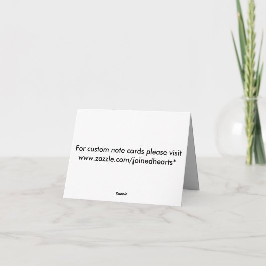 モノグラムが付いている音楽メッセージカード ノートカード (裏面)