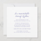 モノグラムが結婚式の中止を伝える 案内状 (裏面)