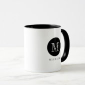 モノグラムこのパパはミニマリストのコーヒーに属している マグカップ (正面右)