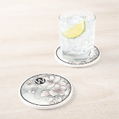 モノグラムさくらんぼブロッサムサンドストーンコースター コースター (側面)