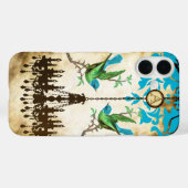 モノグラムさくらんぼブロッサムバードシャンデリアiPhone Case-Mate iPhoneケース (裏面 (横))