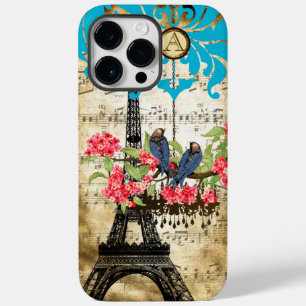 モノグラムさくらんぼブロッサムバードシャンデリアiPhone Case-Mate iPhone 14 Pro Maxケース