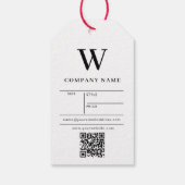 モノグラムつるラベル価格の服スイングラベル ギフトタグ (裏面)