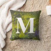 モノグラムで洗浄デニムデザイン#11 クッション (ブランケット)