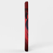 モノグラムで近くに赤いバラ Case-Mate iPhoneケース (裏面/右)