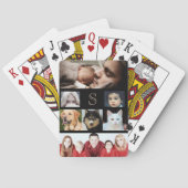 モノグラムとあなた自身の7つの写真のコラージュを作成して下さい トランプ (裏面)