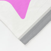 モノグラムとのピンク4の正方形の体操 フリースブランケット (角)