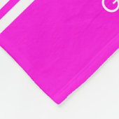 モノグラムとの体操のタイポグラフィ フリースブランケット (角)