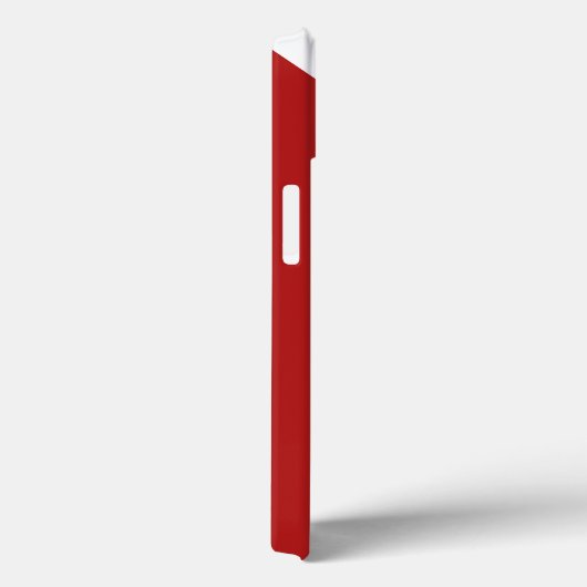 モノグラムとの赤の白のストライプそしてシェブロン Case-Mate iPhoneケース (裏面 / 右)