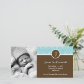 モノグラムとアクアダマスクベビーのお知らせ 案内状 (スタンド正面)