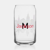 モノグラムとグラフィティのニューヨーク ガラス缶 (裏面)