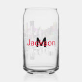 モノグラムとグラフィティのピッツバーグ ガラス缶 (裏面)