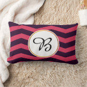 モノグラムとシェパターン(の模様が)あるブ ランバークッション (ブランケット)