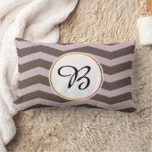 モノグラムとシェフパターン（の模様が）あるロン ランバークッション (ブランケット)