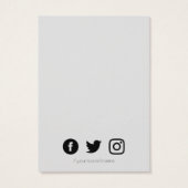 モノグラムとソーシャルメディアのネックレスまたはブレスレット (裏面)