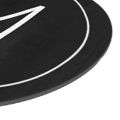 モノグラムとネームモダンカットボア カッティングボード (角)