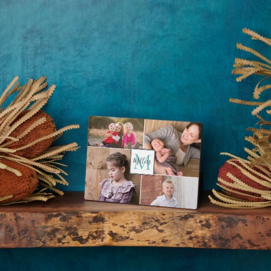 モノグラムとネーム写真の校合 フォトプラーク (側面)