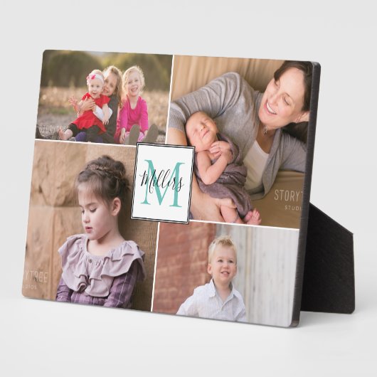 モノグラムとネーム写真の校合 フォトプラーク (側面)