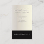 モノグラムとレトロ色 名刺 (裏面)