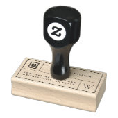 モノグラムと二重中国の幸福結婚箱 ラバースタンプ (スタンプ)