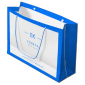 モノグラムと企業詳細が入ったコーポレートバッグ ラージペーパーバッグ (正面アングル)