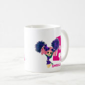 モノグラムと名付パーソナライズされたけられた女子チアリーダー コーヒーマグカップ (正面右)