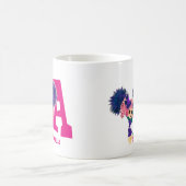 モノグラムと名付パーソナライズされたけられた女子チアリーダー コーヒーマグカップ (中央)