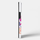 モノグラムと名前のオーダーメイド花 Case-Mate iPhoneケース (裏面 / 右)