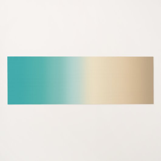 モノグラムと名前をデザインしたビーチ風スタイル ヨガマット (裏面(横))