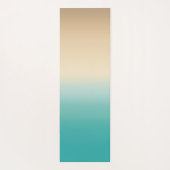 モノグラムと名前をデザインしたビーチ風スタイル ヨガマット (裏面)