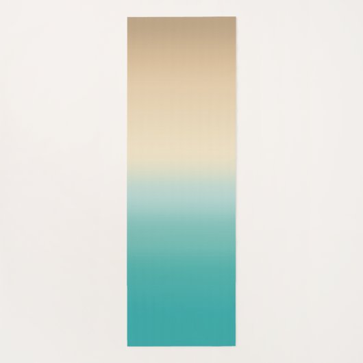 モノグラムと名前をデザインしたビーチ風スタイル ヨガマット (裏面)