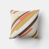 モノグラムと名前を持つ抽象芸術幾何学的パターン クッション (裏面)