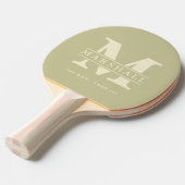 モノグラムと名前オーバーレイダストセージ 卓球ラケット (正面アングル)