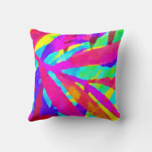 モノグラムと名前カラフルパターモダンン クッション (裏面)