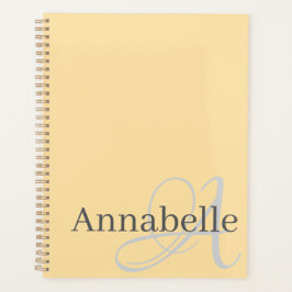 モノグラムと名前 プランナー手帳