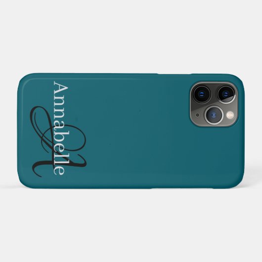 モノグラムと名前 Case-Mate iPhoneケース (裏面(横))