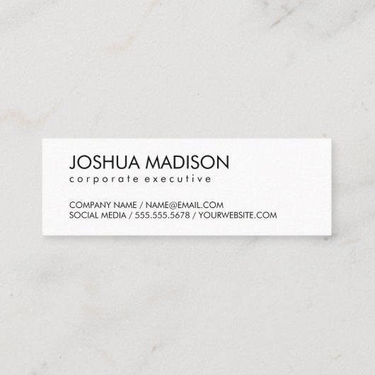 モノグラムと水玉模様 スキニー名刺 (裏面)