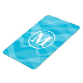 モノグラムと波クルーズキャビンのドアマーカー マグネット (左側)