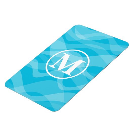 モノグラムと波クルーズキャビンのドアマーカー マグネット (左側)