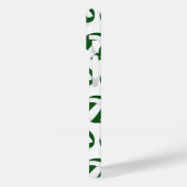 モノグラムと緑の白いバレーボールの模様 Case-Mate iPhoneケース (裏面 / 左)