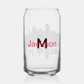 モノグラムと落書きマイアミ ガラス缶 (裏面)